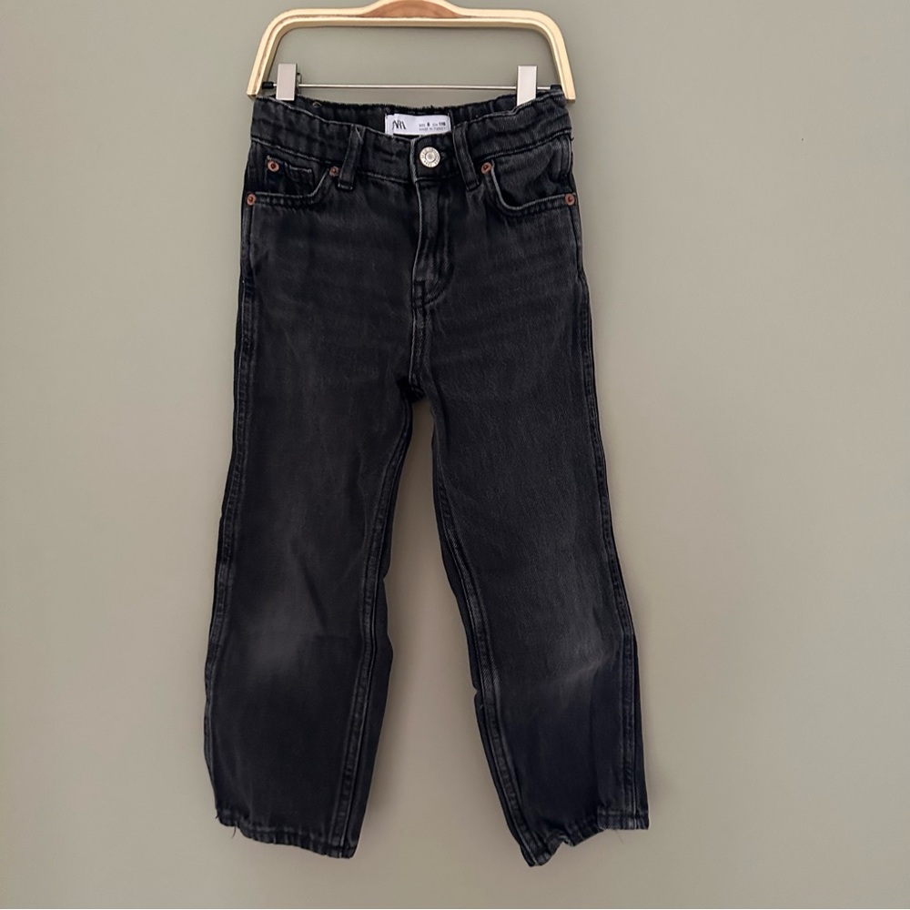 Zara Kids Black Straight Leg Jeans